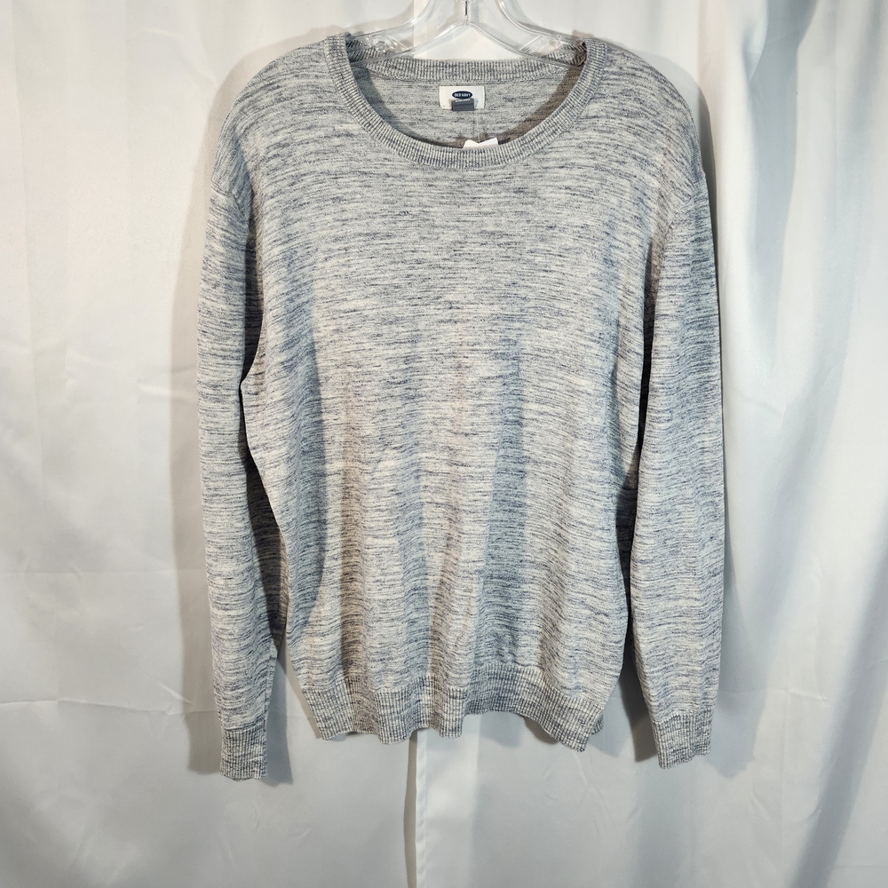 Old Navy Men's Heathered Gray Crewneck Sweater